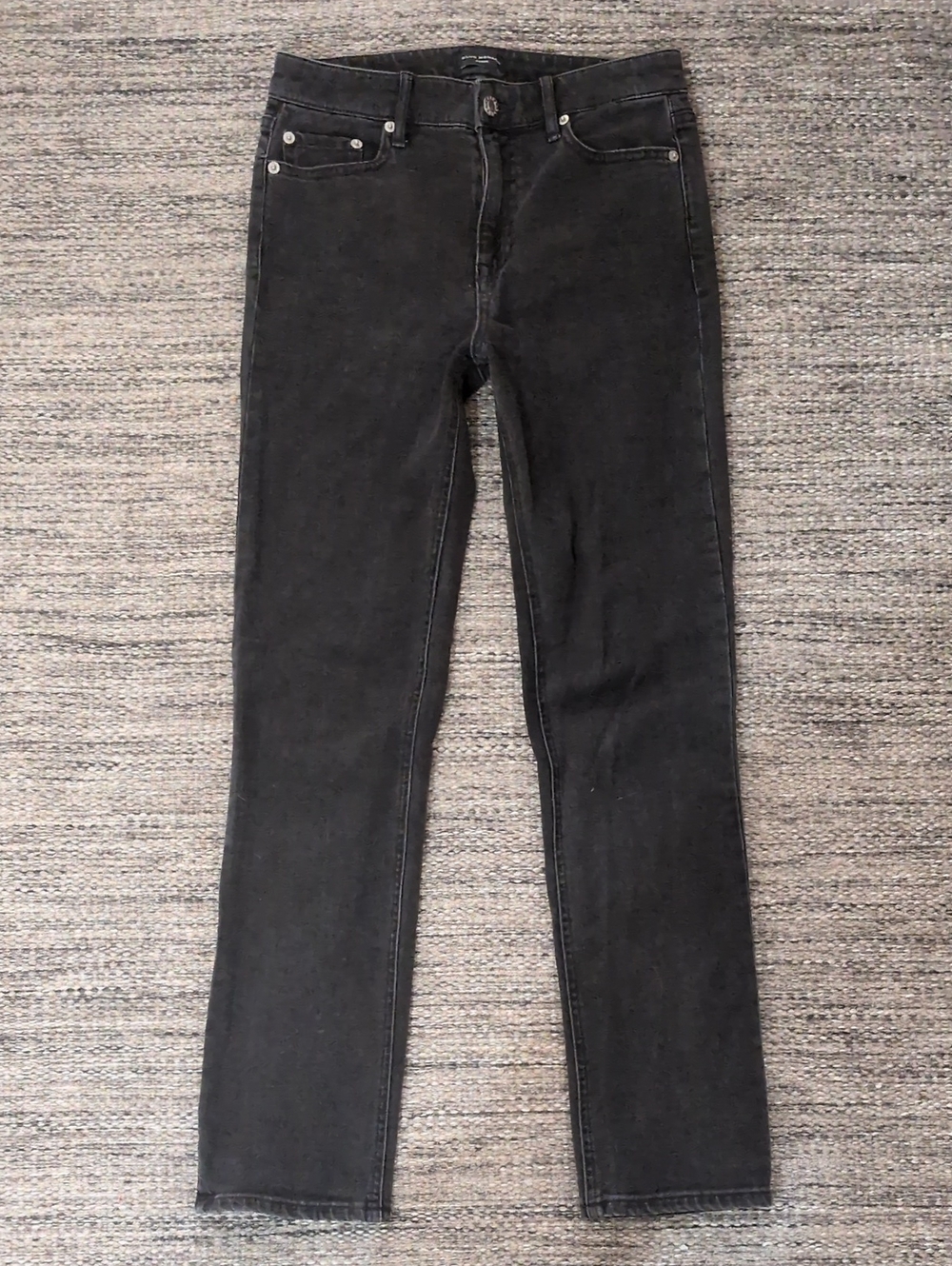 Club Monaco High-Rise Skinny Jeans - Black - Size 24